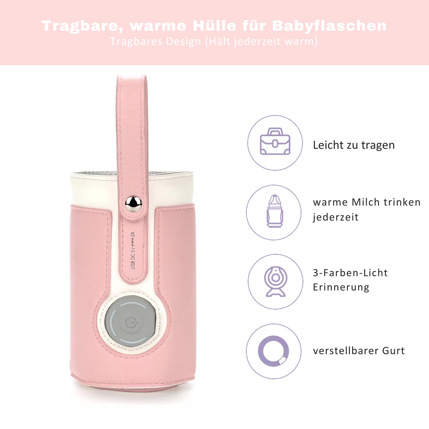 Mobiler Flaschenwärmer für Babys